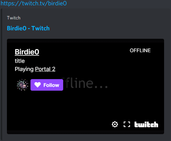 Twitch example